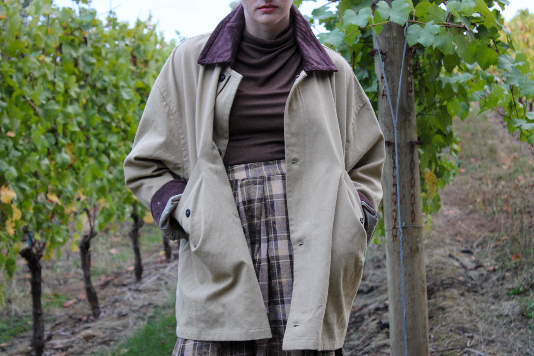 Saltwind Plaid Flannel Maxi Skirt