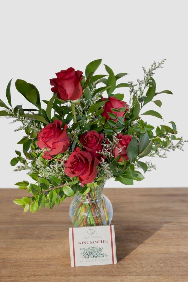 1/2 dozen roses & chocolates combo