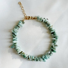 Larimar Beaded Gold Filled Bracelet