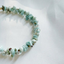 Larimar Beaded Gold Filled Bracelet
