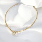 Wilder Solitaire Cz Necklace Gold Filled