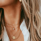 Wilder Solitaire Cz Necklace Gold Filled
