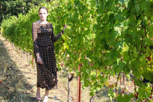 Chestnut Plaid Midi Dress