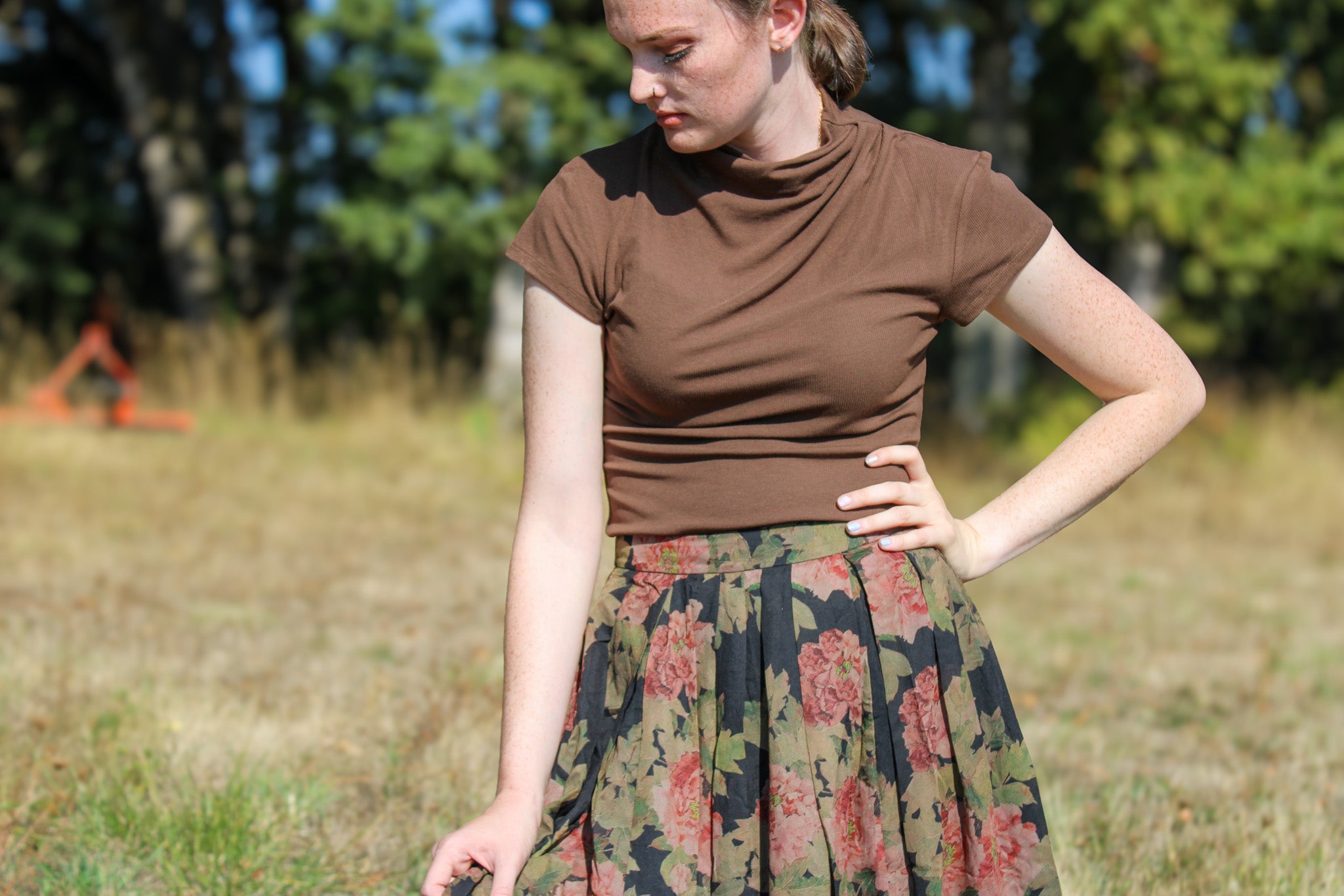 Marrow Mock Cowl Neck Top