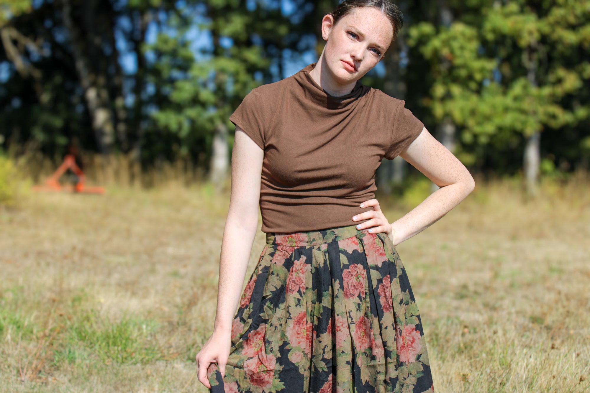 Marrow Mock Cowl Neck Top