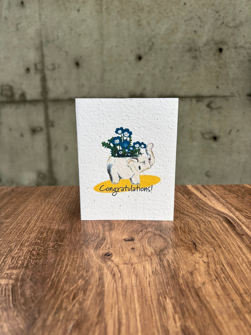Congratulations! Plantable Seed Card