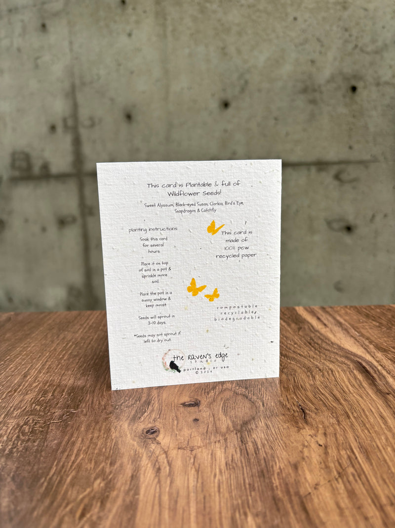 Congratulations! Plantable Seed Card