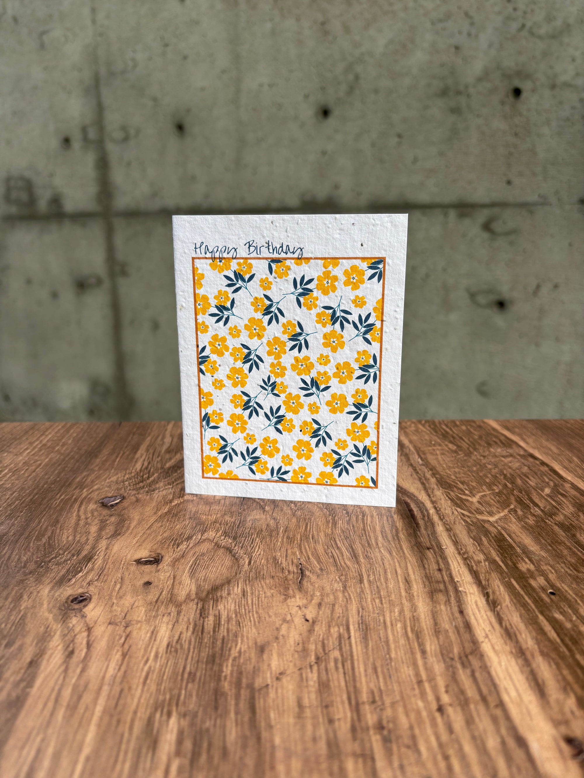 Happy Birthday Plantable Seeds Card