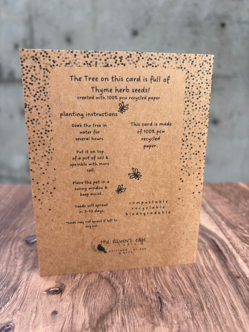 It's Christmas Thyme! Plantable Seed Card