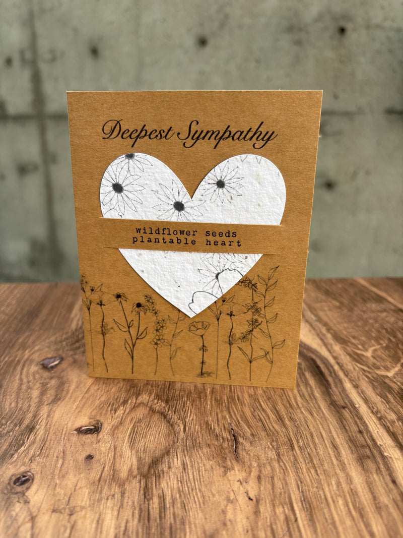 Deepest Sympathy Plantable Seed Card
