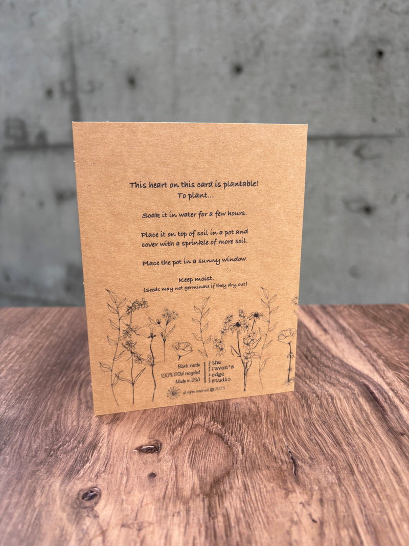 I Love You Plantable Seed Card