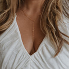 Prairie Sky Sequin Chain Gold Filled Necklace