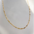 Starlight Sequin Layering Gold Filled Necklace
