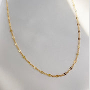 Starlight Sequin Layering Gold Filled Necklace