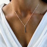 Silver Plated Bar Necklace