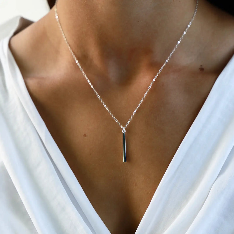 Silver Plated Bar Necklace