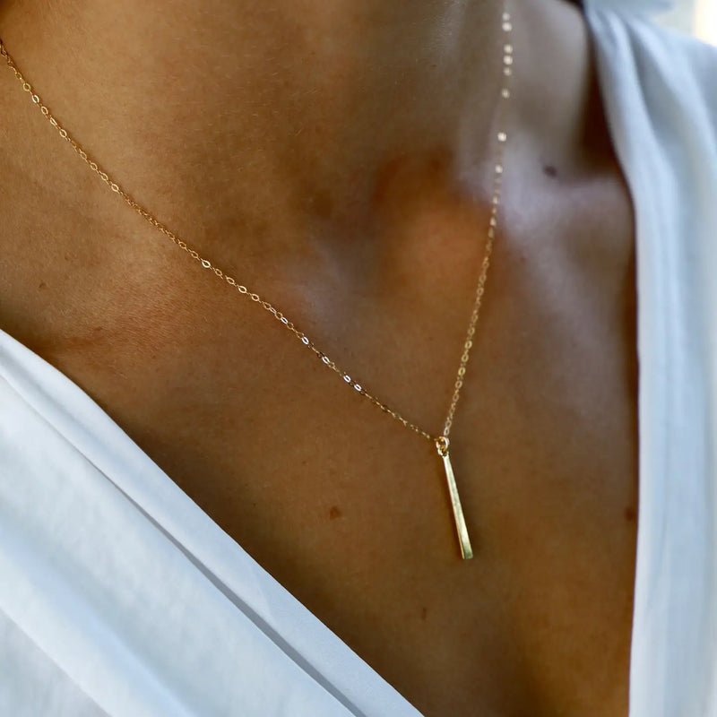 Silver Plated Bar Necklace
