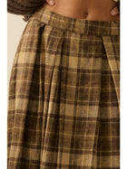 Saltwind Plaid Flannel Maxi Skirt